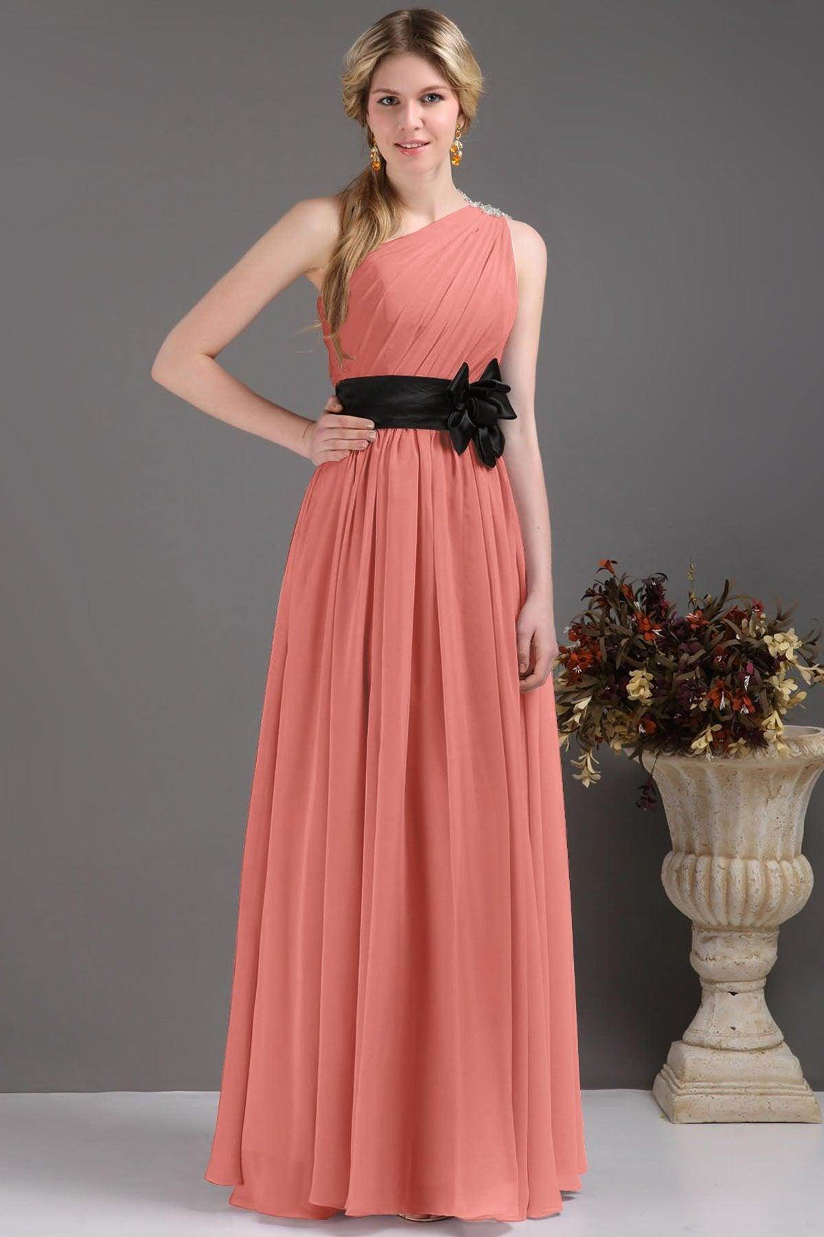 Sheath-Column Floor Length Bridesmaids Dress COSF14001 - COCOMELODY